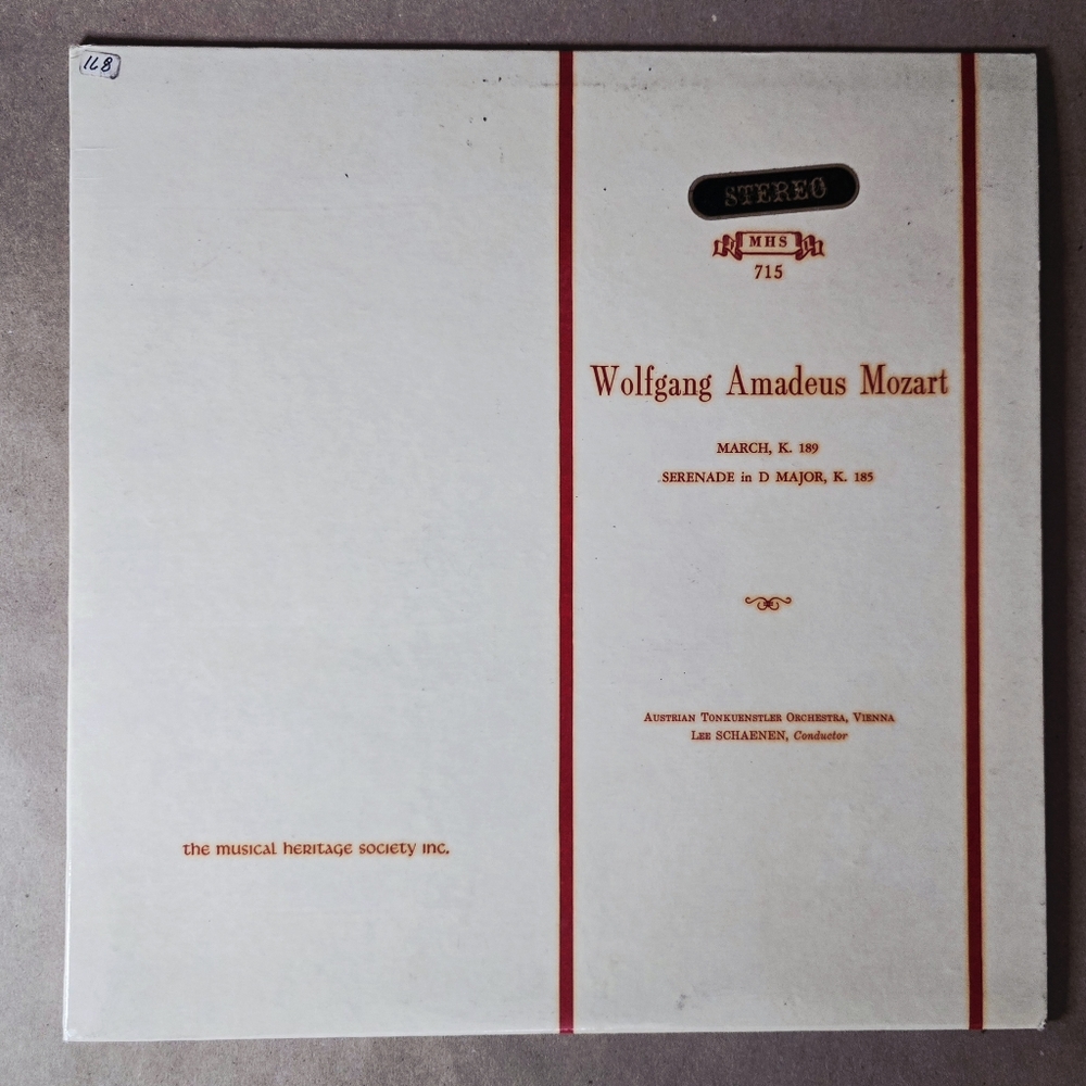 Wolfgang Amadeus Mozart Record -mint  Rare